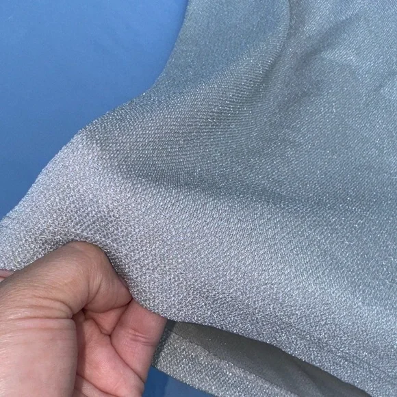 DIVIDED H&M  Elegant Silver Spaghetti Strap Mini Dress - Picture 6 of 8